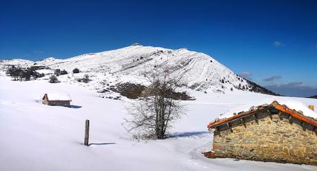 Braña Vicenturo y Pico Sobrepena desde Marabio  (raquetas)