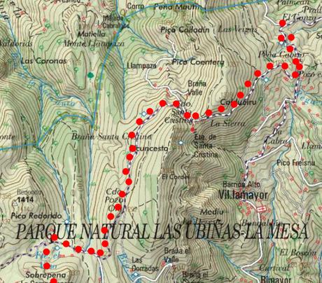 Braña Vicenturo y Pico Sobrepena desde Marabio  (raquetas)