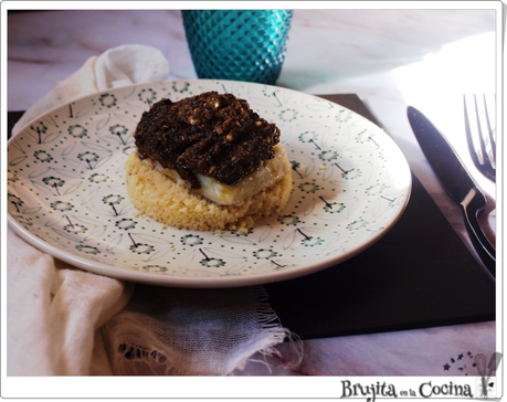 Bacalao con tapenade y cous cous