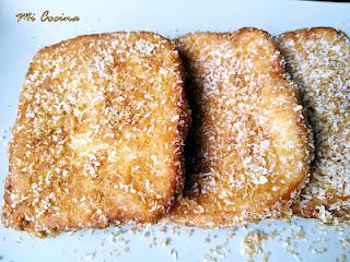 TORRIJAS CUBIERTAS DE CHOCOLATE