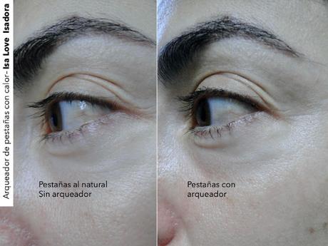 arqueador de pestañas con calor