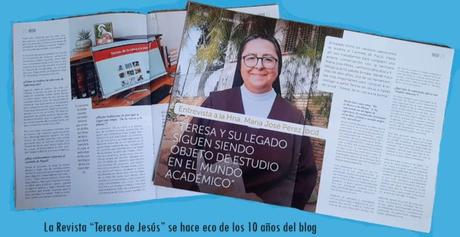 La Revista ‘Teresa de Jesús’ se hace eco de los 10 años de nuestro blog