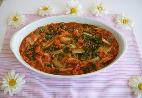 acelgas con tomate acelgas con tomate en microondas