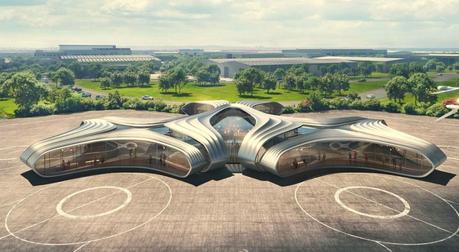 El Futuro de los Vertipuertos y Fábricas de Coches Voladores 4