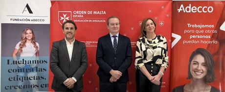Fundación Hospitalaria Orden de Malta contará con el Grupo Adecco y su Fundación para la inclusión laboral de las personas que acudan a sus comedores sociales de Andalucía