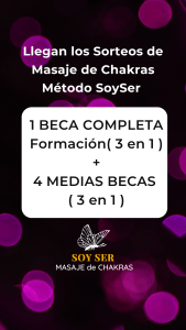 Sorteo de Becas para Formación Masaje de Chakras Método SoySer