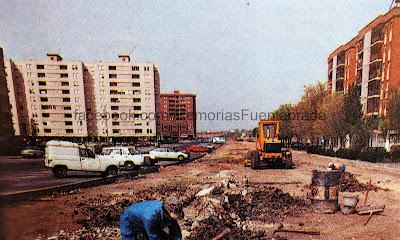 Obras en la calle Francia en 1985