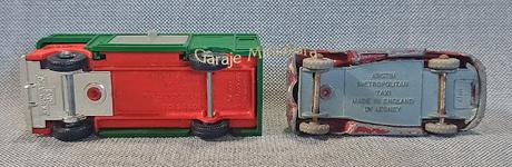 Austin Metropolitan Taxi y AEC Horse Box, piezas #17 de Matchbox Austin Metropolitan Taxi y AEC Horse Box, piezas #17 de Matchbox