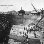 1900:Construcción del dique de Gamazo