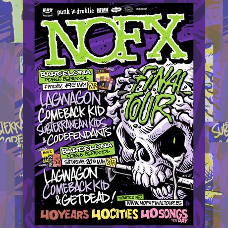 NOFX anuncia las bandas invitadas de su despedida en Barcelona