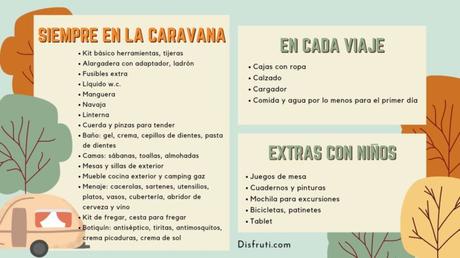 Viaje en caravana con niños: ¿qué llevar en la caravana con niños?