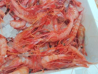 Arroz caldoso gambas rojas, 