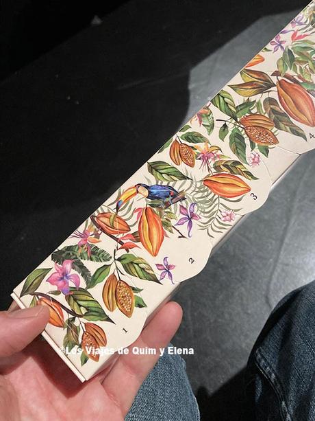 Caja para la degustación en el Espai Xocolata