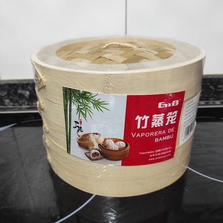 Vaporera de bambú