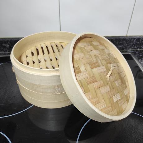 Vaporera de bambú