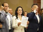 Presenta alejandra moral solicitud registro ante ieem como candidata gubernatura estado méxico