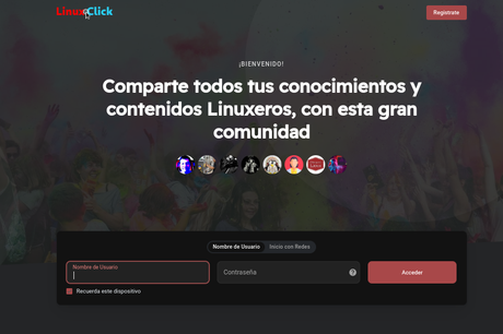 Como Registrarse en Red LinuxClick Como Registrarse en Red LinuxClick