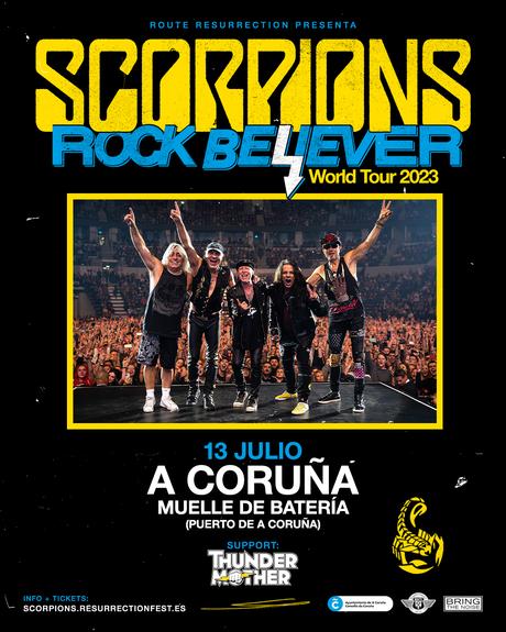 Scorpions en A Coruña el 13 de julio: info y entradas