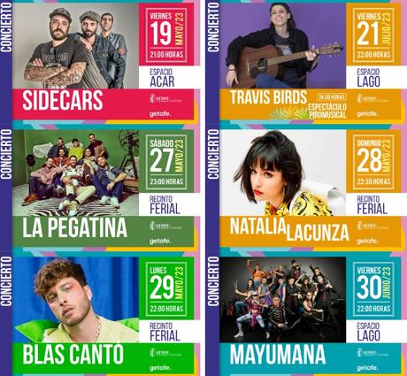 Fiestas de Getafe 2023: conciertos gratuitos