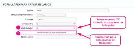 Crear usuario en Cloud Gestion asignando trabajador Crear usuario en Cloud Gestion asignando trabajador