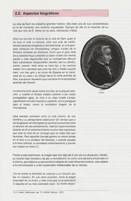 KANT: ASPECTOS BIOGRÁFICOS