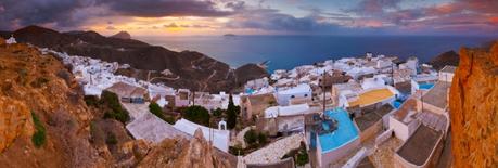 chora pueblo anafi grecia isla