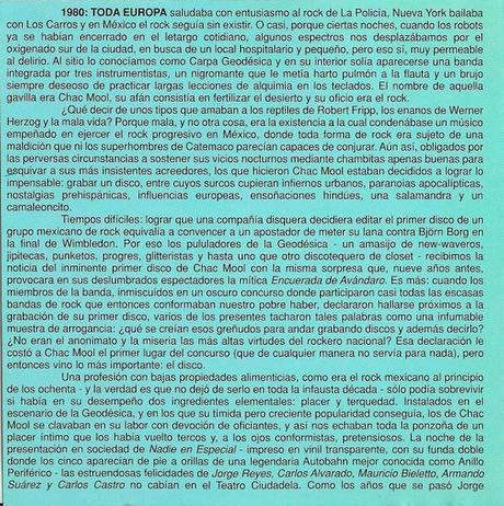 Chac Mool - Nadie En Especial (1980)