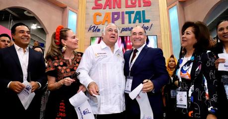 El módulo de San Luis Capital en el Tianguis Turístico 2023 fue inaugurado por el secretario Miguel Torruco y el alcalde Enrique Galindo