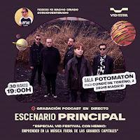 Grabación en directo del podcast Escenario Principal en Fotomatón Bar