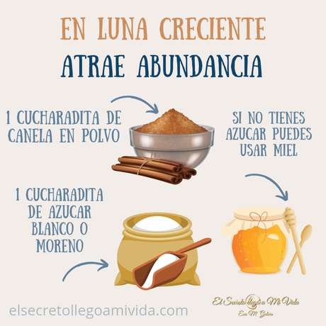 En Luna Creciente atrae abundancia