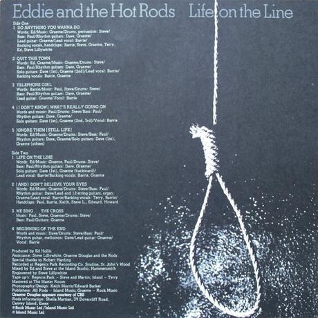 Eddie and the the hot rods -Life on the line Lp 1978 (1977)