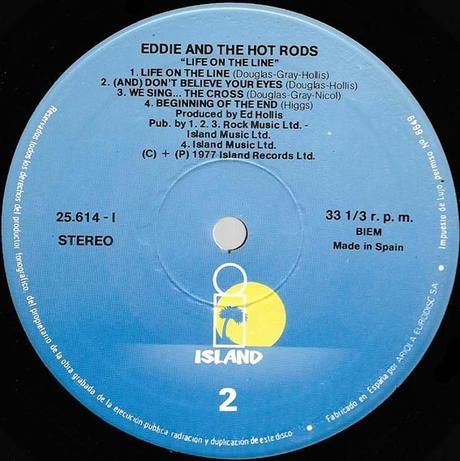 Eddie and the the hot rods -Life on the line Lp 1978 (1977)