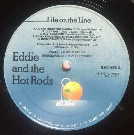 Eddie and the the hot rods -Life on the line Lp 1978 (1977)