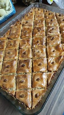Baklava de nueces y almendras