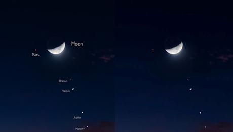 #Astronomia: | Así quedó registrada en redes sociales la alineación de los cinco planetas (VIDEOS)