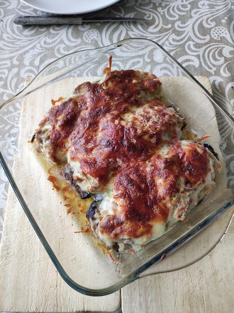 BERENJENAS RELLENAS DE GAMBAS