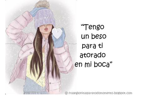 Esta es una de las tantas frases de besos que encontramos en las redes sociales. Espero les guste. ¿Tienes tu uno de esos besos atorados?