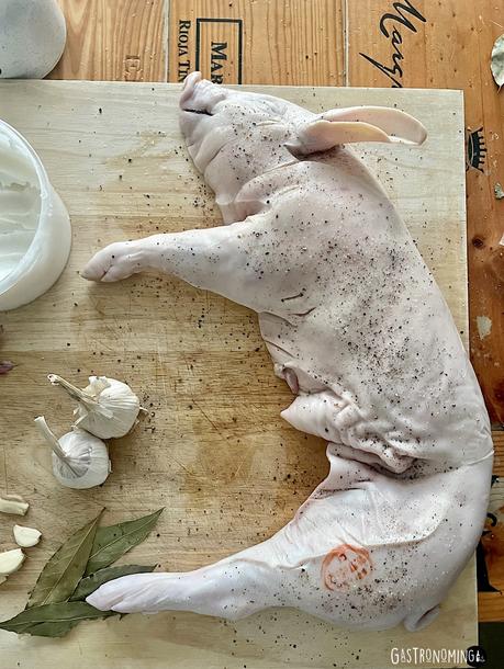 Cochinillo confitado (sous vide)