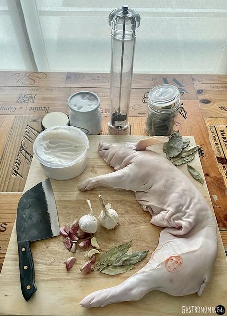 Cochinillo confitado (sous vide)