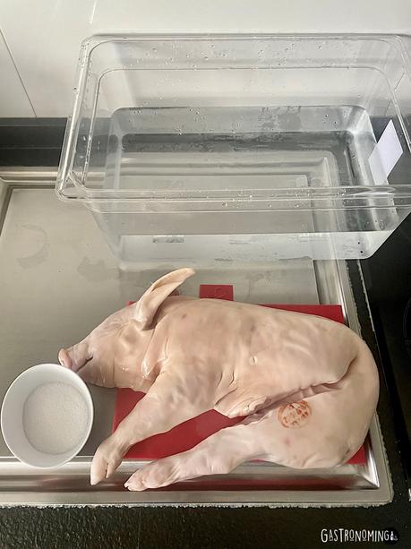 Cochinillo confitado (sous vide)