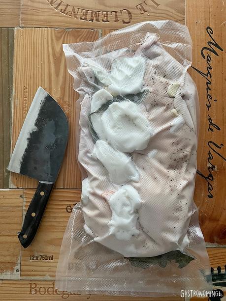 Cochinillo confitado (sous vide)