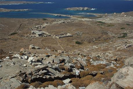 Vista del monte Kynthos, Delos
