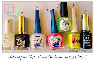 Reto Uñitas Unidas marzo 2023: Neón