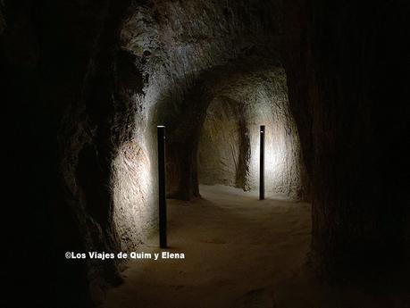 Reproducción de una parte de las galerías