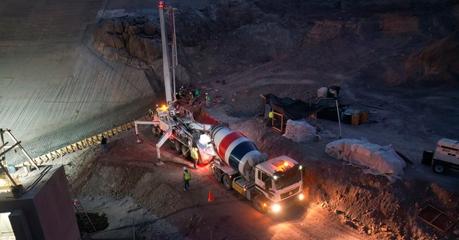 Comienza la intervención de la cortina de la presa El Peaje