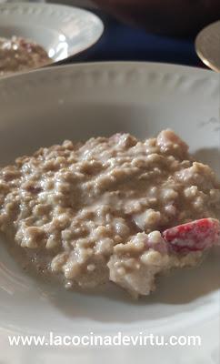Porridge de fresas
