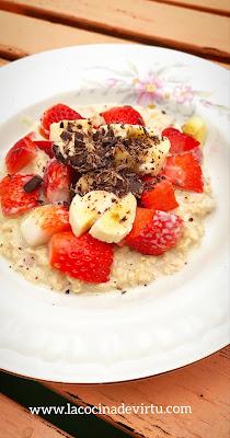 Porridge de fresas