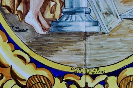 Los azulejos del edificio de la calle Cristo de la Sed, 29.