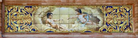 Los azulejos del edificio de la calle Cristo de la Sed, 29.