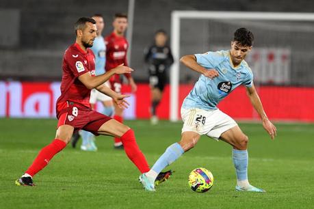 Gabri Veiga, baja importante del Celta ante el Sevilla